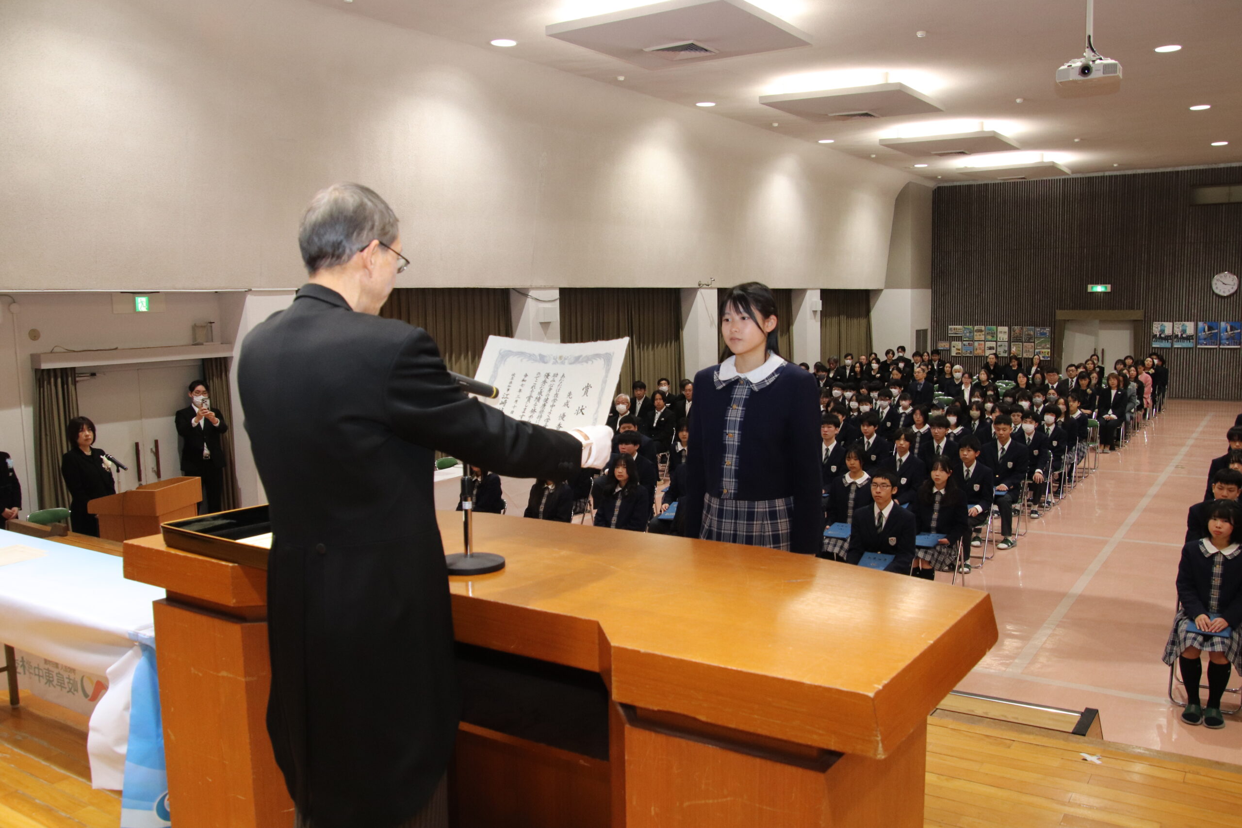 ～中学校3年生卒業証書授与式～