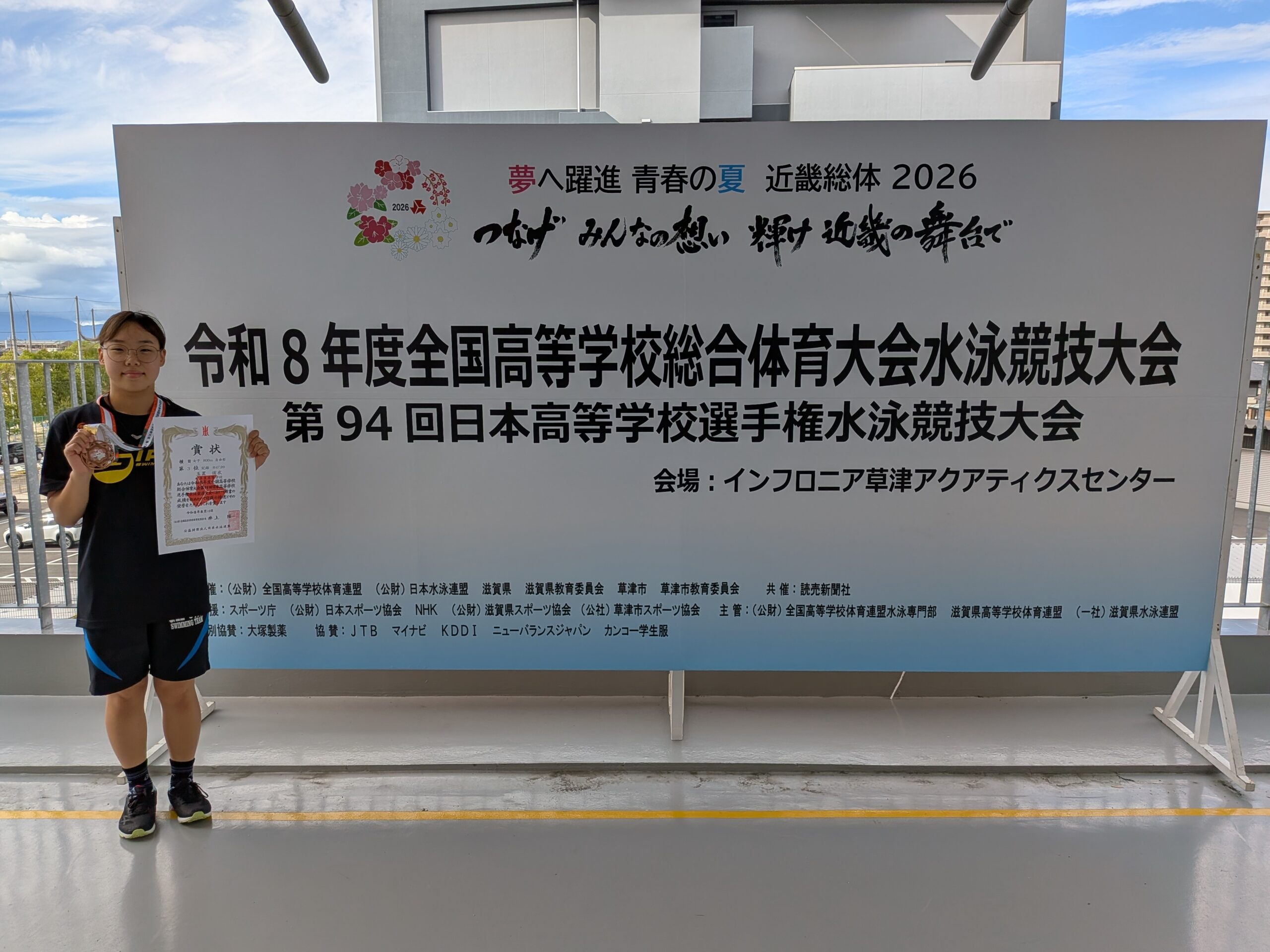 大会結果報告（水泳）